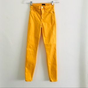 NWOT Marciano Yellow High Waisted Skinny Jeans